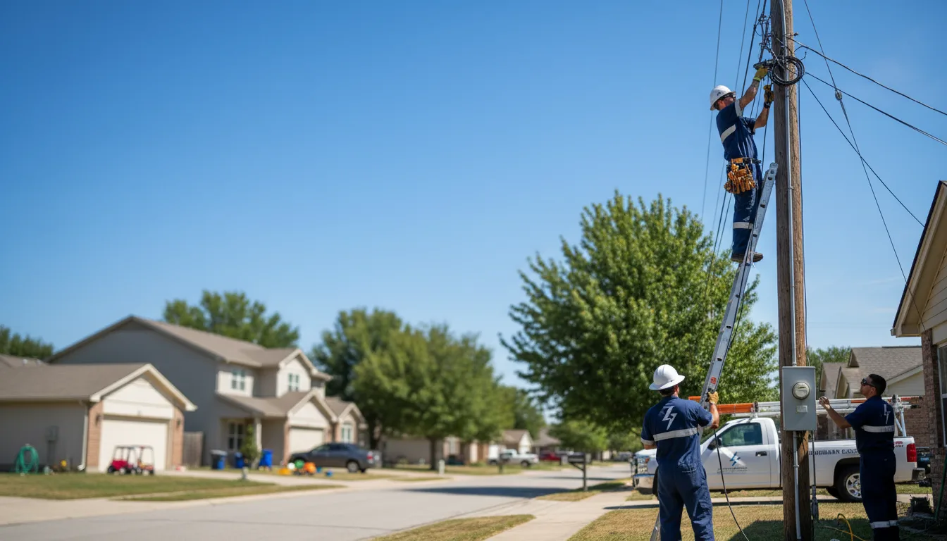 Residential electrician providing installation services in Angora, NE